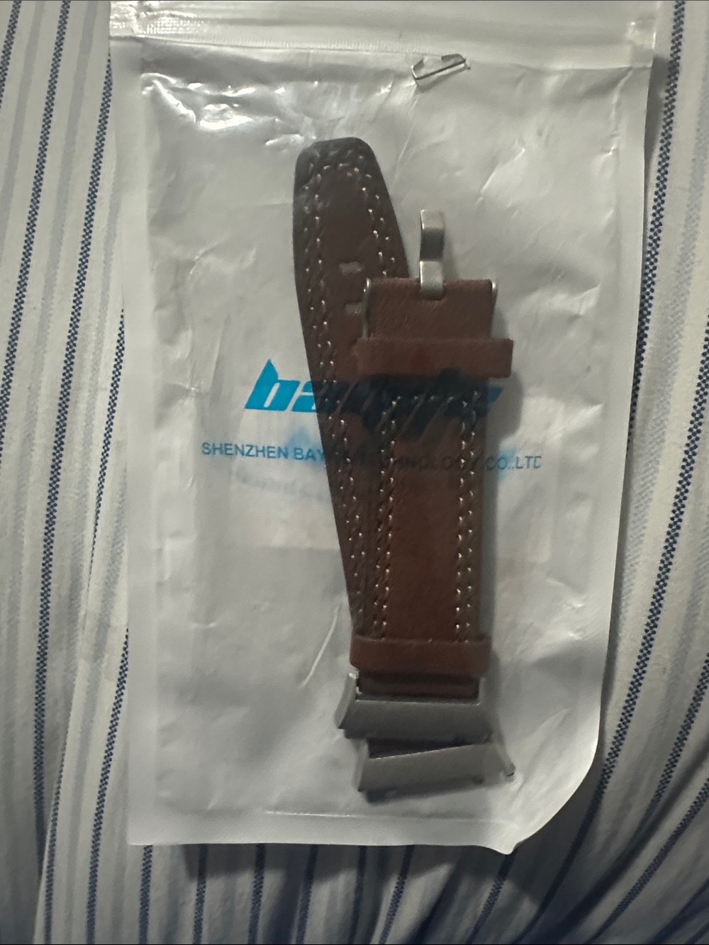 Bayile Genuine Leather Watchband for Fitbit Ionic